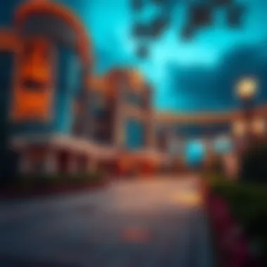 Exterior view of 4 Winds Casino showcasing its architectural beauty and surroundings