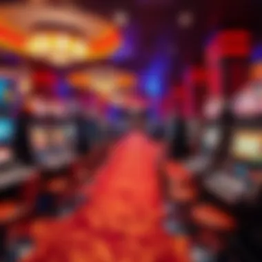 Interior gaming floor of 4 Winds Casino featuring various slot machines and gaming tables