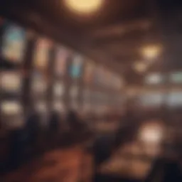 Exterior view of a bustling sports betting venue in New Jersey