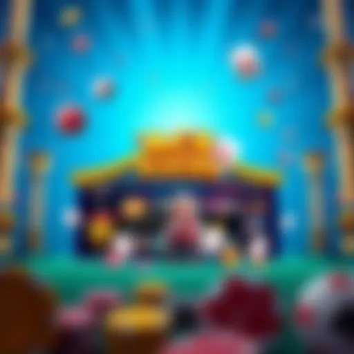 Vibrant visual representation of Ace Pokies casino homepage