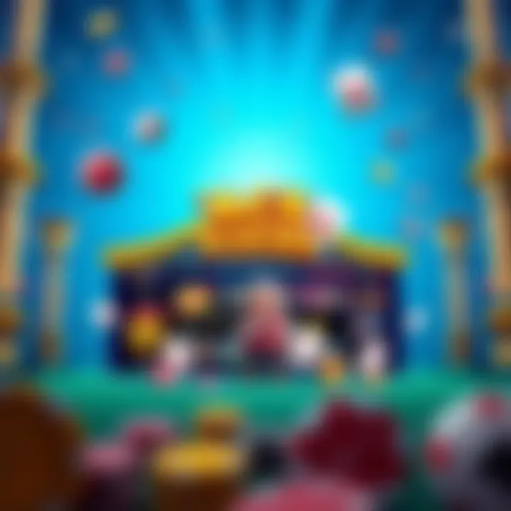 Vibrant visual representation of Ace Pokies casino homepage