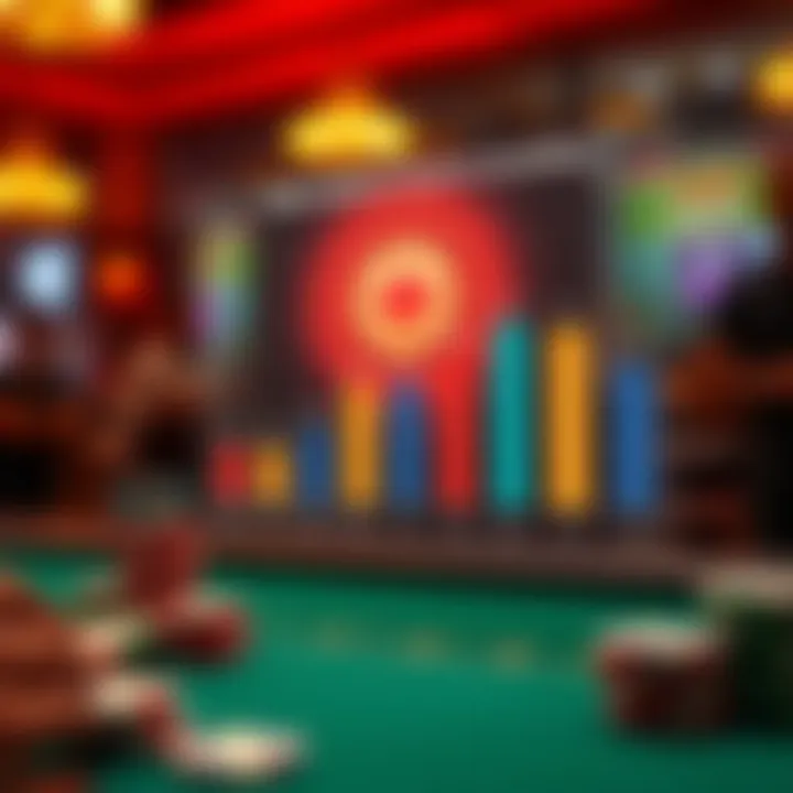 Graph showing public opinion on gambling in various states