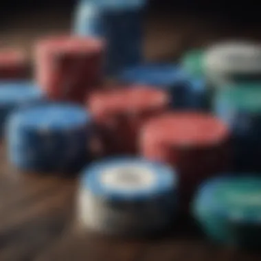 A graph illustrating the historical pricing trends of poker chips over the years.