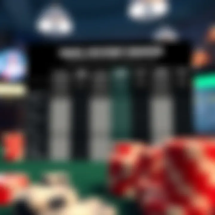 A chart comparing financial investments in different gambling formats