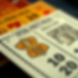 A close-up of a $30 scratch-off ticket showing potential prizes
