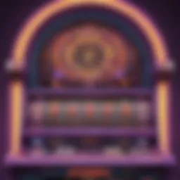 A vibrant display of the Austin Powers slot machine showcasing its unique design