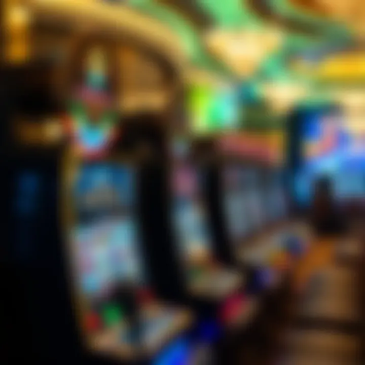 Luxurious slot machine setup at Venetian Casino