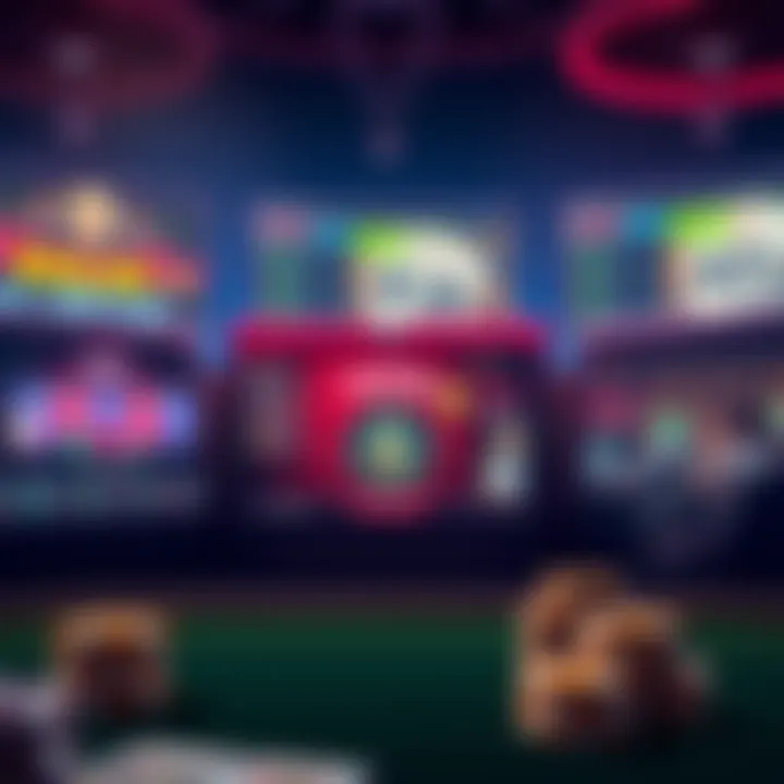 Visual representation of online betting platforms