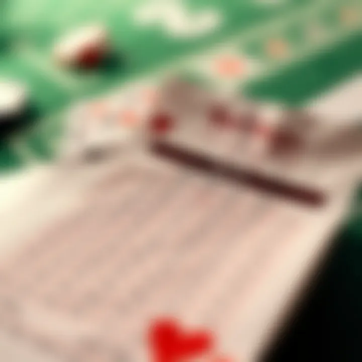 Understanding Betting Odds A close-up of betting slips and odds displayed