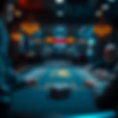 Strategic poker table setup illustrating game variations