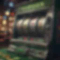 A vibrant display of a Clover Link Slot machine featuring a lush green theme.