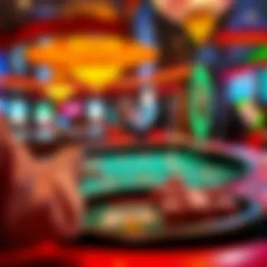 A vibrant craps game in a Florida casino filled with excitement