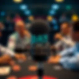 A microphone symbolizing engaging discussions in the DAT Poker Podcast