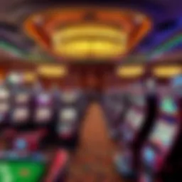 Overview of Del Lago Casino's gaming floor highlighting excitement of free play