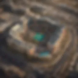 Aerial view showcasing the grandeur of MGM Grand