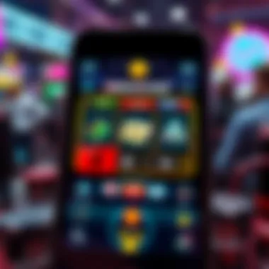 Visual representation of Aristocrat mobile gaming interface