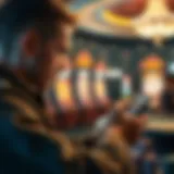 User engaging with the Arkansas Lottery App interface