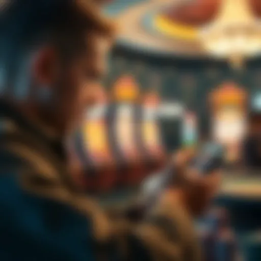 User engaging with the Arkansas Lottery App interface