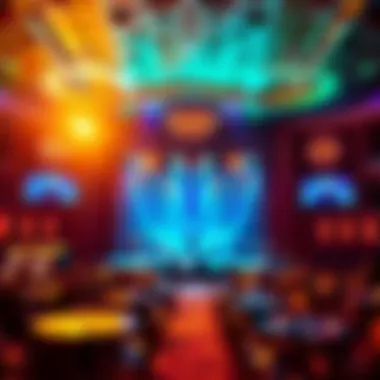 Entertainment stage hosting a live performance