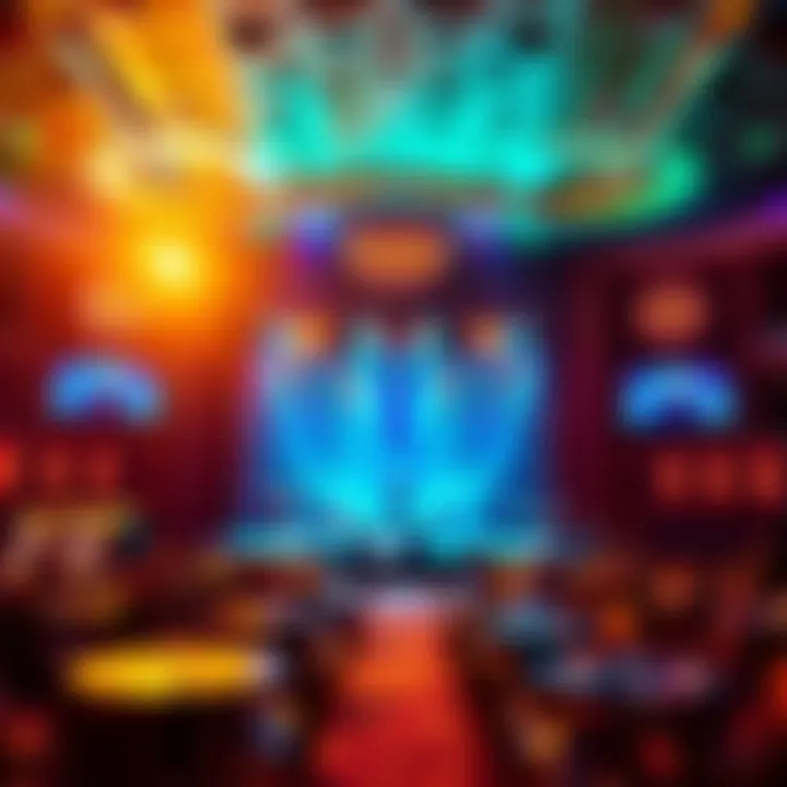 Entertainment stage hosting a live performance