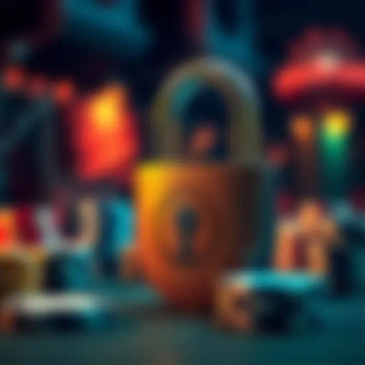 Safety Measures in Online Betting A secure padlock symbolizing safety measures in online betting