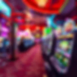 Glittering Las Vegas casino floor showcasing RTP slots