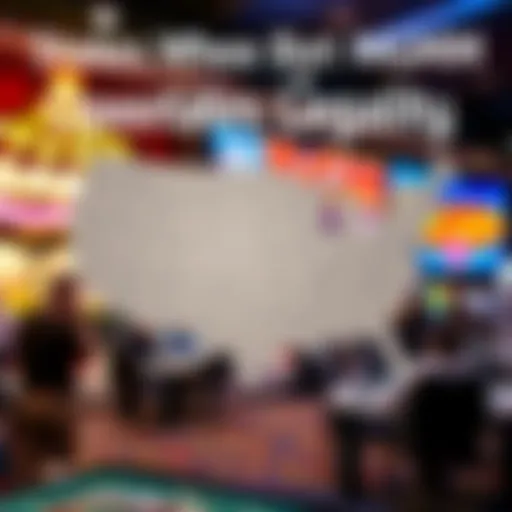 Detailed map showcasing states where Bet MGM is operational