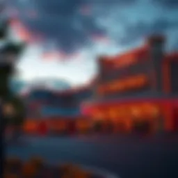 Exterior view of a casino near Hershey