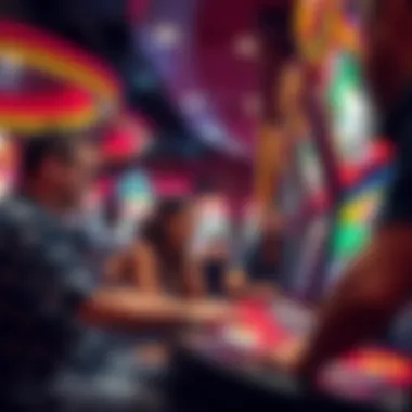 Guests enjoying their time playing games and socializing