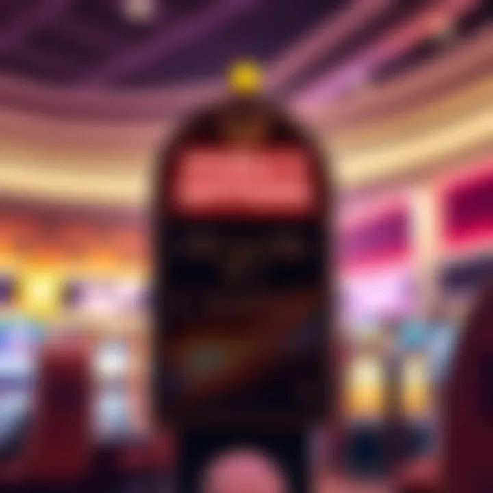 Promotional signage for special events and offers at the casino