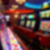 Vibrant display of 777 casino slot games