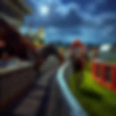 Exciting horse racing event at a Louisiana racetrack