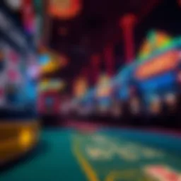 A vibrant riverboat casino on the Mississippi River