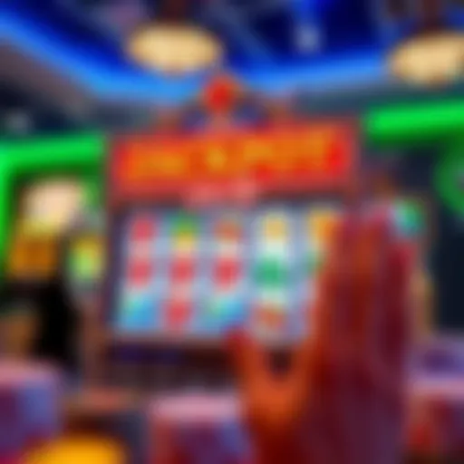 A vibrant display of Jackpot Party video slot game interface