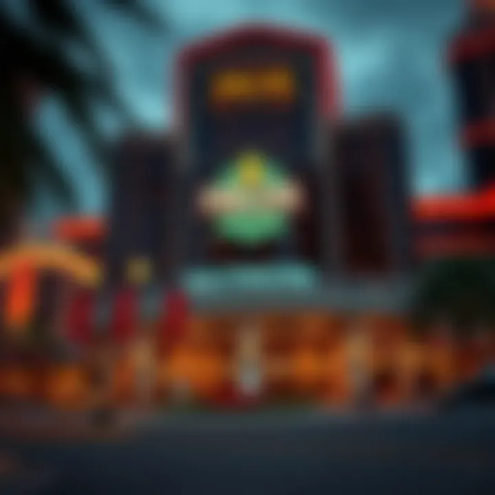 Exterior view of MGM Casino in Baltimore showcasing its architectural beauty