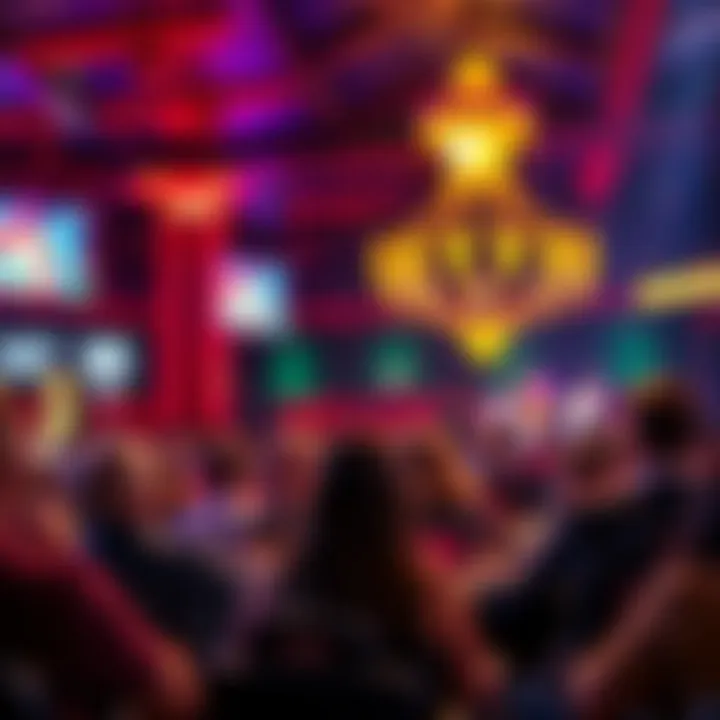 Engaging Live Entertainment Live entertainment performance at a casino with a lively audience