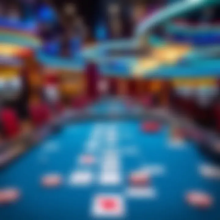 Exciting Gaming Tables Exciting gaming tables featuring various card games