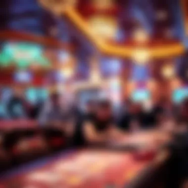 Lively Atmosphere in the Casino Guests enjoying a lively atmosphere in the onboard casino