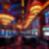 Luxurious casino interior aboard a Norwegian Cruise Line ship