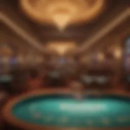 An overview of a luxurious casino interior in Oklahoma