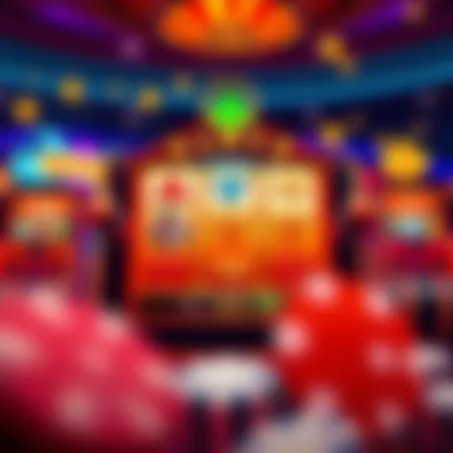 Visual representation of online slot game interface