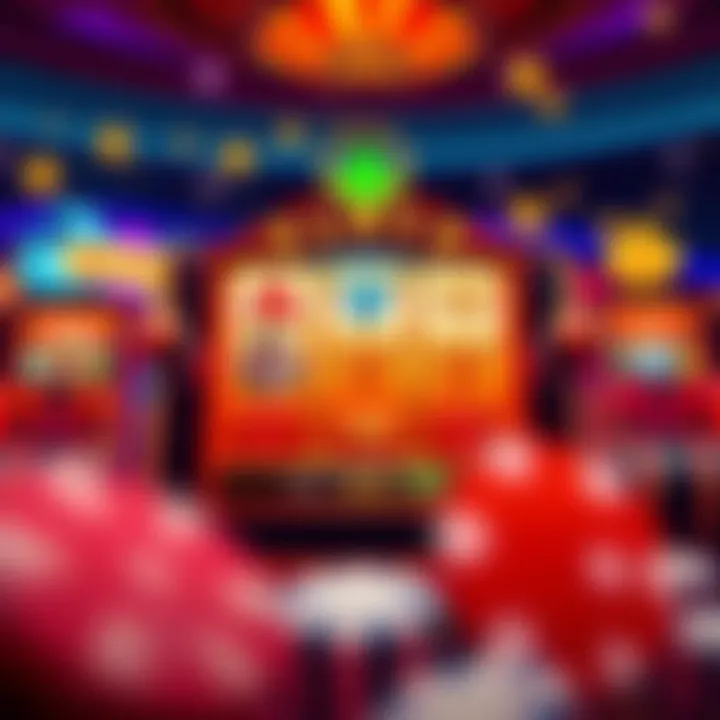 Online Slot Game Interface Design Visual representation of online slot game interface