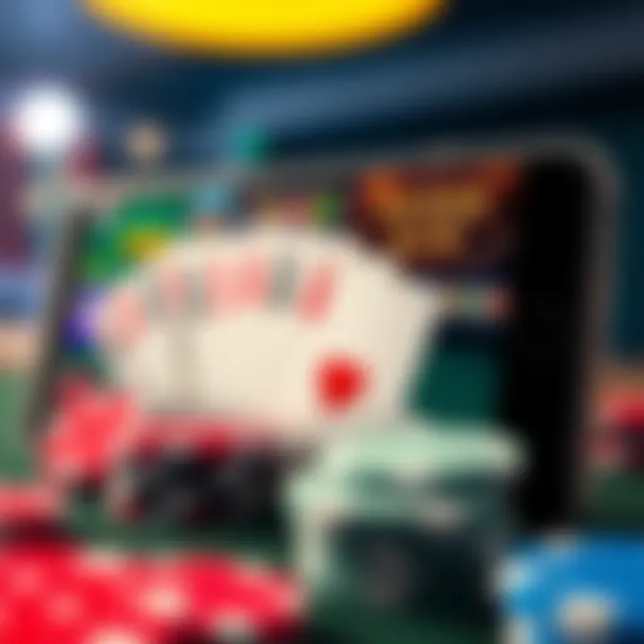 Variety of Poker Games in App Illustration of various poker game options available in an app