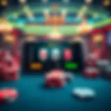 User Interface of Poker Game App A screenshot of a poker game app showcasing user interface