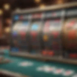 Vibrant slot game interface showcasing various symbols and reels