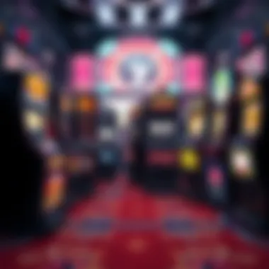 An artistic representation of the evolution of slot machines through the decades, showcasing vintage to contemporary styles.