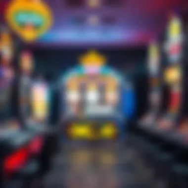 A strategic layout of various slot machines highlighting different themes and mechanics that attract players.