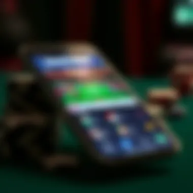 User Interface Insights of Racing Betting Apps User interface of a racing betting app on a mobile device