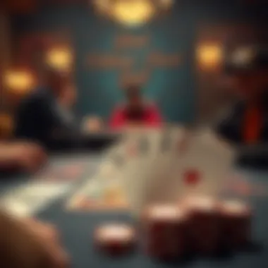 Strategic card placement in a stud poker game