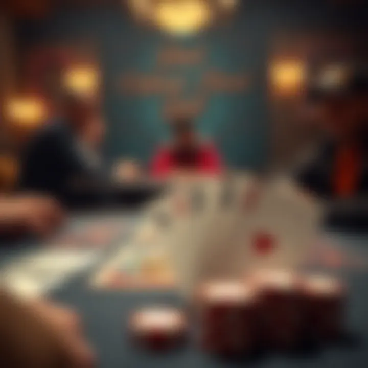 Strategic card placement in a stud poker game